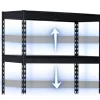Regał metalowy magazynowy 183 x 90 x 45 cm Humberg HR-700 czarny