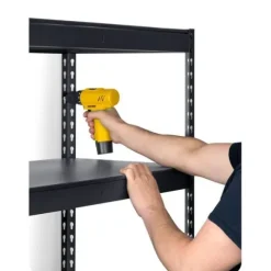 Regał metalowy magazynowy 183 x 90 x 45 cm Humberg HR-700 czarny