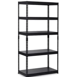 Regał metalowy magazynowy 183 x 90 x 45 cm Humberg HR-700 czarny