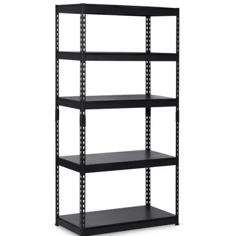 Regał metalowy magazynowy 183 x 90 x 45 cm Humberg HR-700 czarny