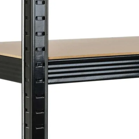 Regał metalowy magazynowy 180 x 90 x 40 cm Humberg HR-813 czarny