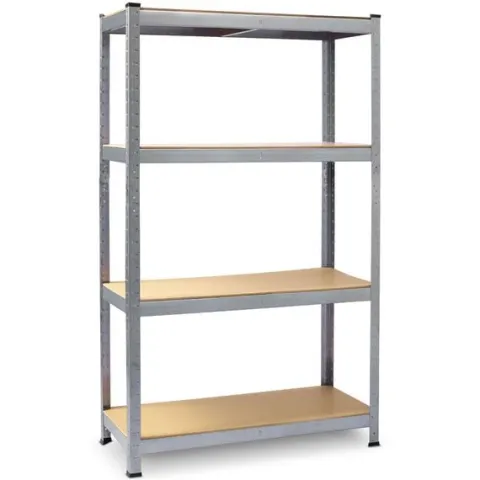 Regał metalowy magazynowy zestaw 2 szt 150 x 75 x 30 cm Plonos PL-700