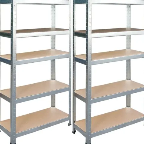 Regał metalowy magazynowy zestaw 2 szt 150 x 75 x 30 cm Humberg HR-810