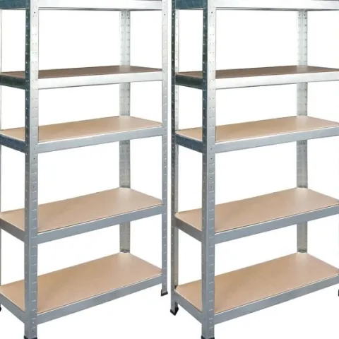 Regał metalowy magazynowy zestaw 2 szt 180 x 90 x 40 cm Humberg HR-812