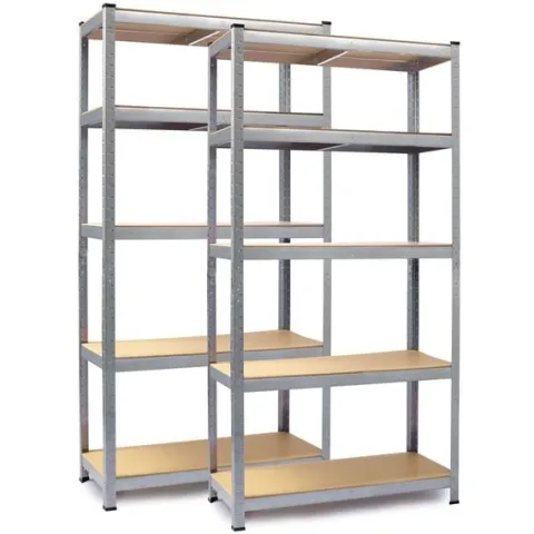 Regał metalowy magazynowy zestaw 2 szt 180 x 90 x 40 cm Humberg HR-812