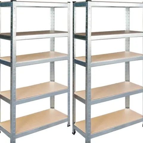 Regał metalowy magazynowy zestaw 2 szt 180 x 90 x 40 cm Humberg HR-812
