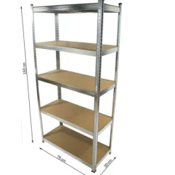 Regał metalowy 75x30x150/ 0,33cm RM-035-1 MAJSTEREK
