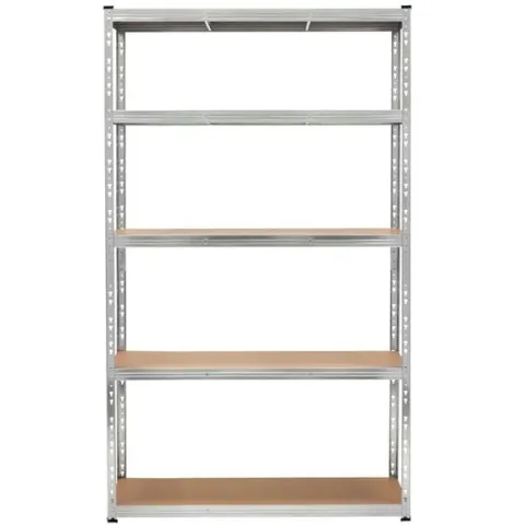 Regał metalowy z 5 półkami 205x120x45 cm 1000 kg do garażu, piwnicy spiżarni regulowany