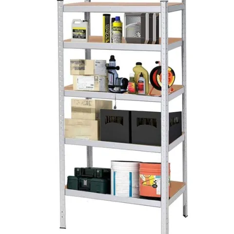 Regał metalowy z 5 półkami 150x75x30cm 625kg do garażu, piwnicy