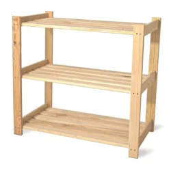 Regał R5 Magazynowy Drewniany Do Spiżarni Piwnicy 3 Półki Sosna 62cm