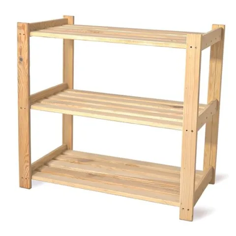 Regał R5 Magazynowy Drewniany Do Spiżarni Piwnicy 3 Półki Sosna 62cm