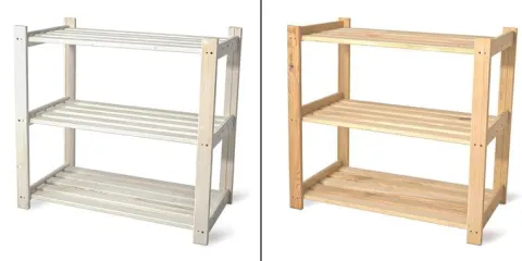 Regał R5 Magazynowy Drewniany Do Spiżarni Piwnicy 3 Półki Sosna 62cm