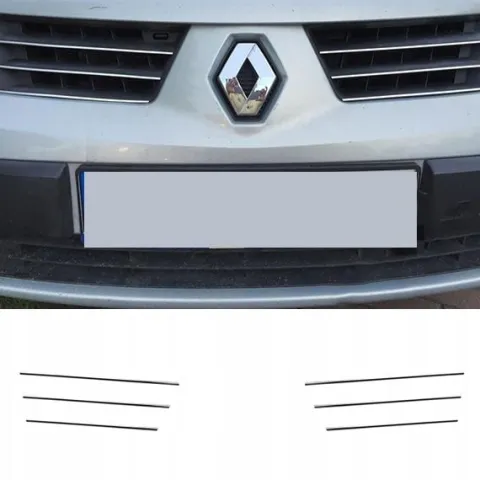 Renault SCENIC II - LISTWY chromowane GRILL CHROM