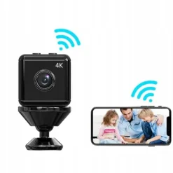 Renew Force Kamera szpiegowska DC-111, Mini kamera panoramiczna WiFi 4K