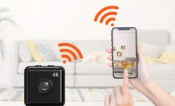 Renew Force Kamera szpiegowska DC-111, Mini kamera panoramiczna WiFi 4K