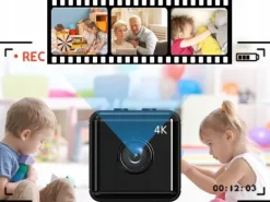 Renew Force Kamera szpiegowska DC-111, Mini kamera panoramiczna WiFi 4K