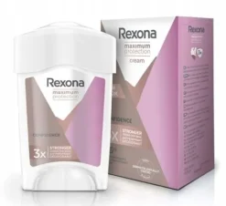 Rexona Zestaw Confidence Kremowy Antyperspirant w Sztyfcie Damski 45ml