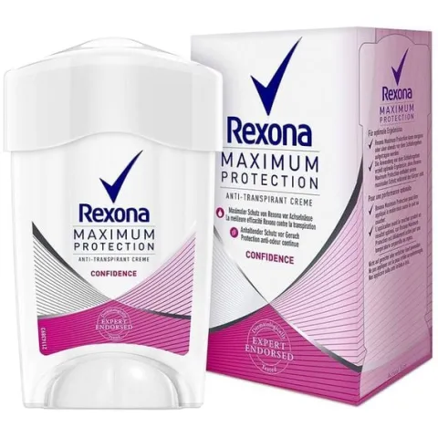 Rexona Zestaw Confidence Kremowy Antyperspirant w Sztyfcie Damski 45ml