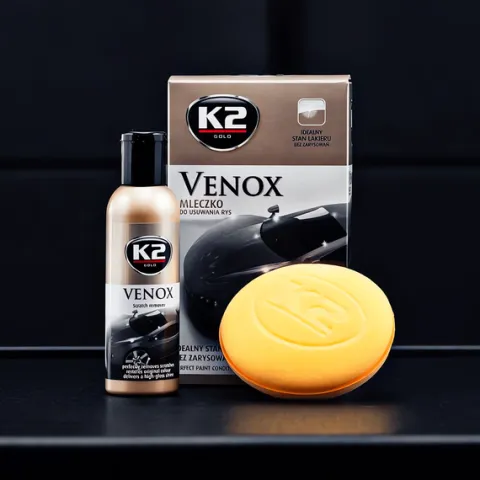 Środek Do Usuwania Rys Z Lakieru Samochodu Płyn Pasta Mleczko Aplikator K2