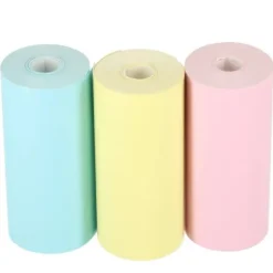 Rolki papier wkład termiczny do mini drukarki 5,7cmx3m 3 sztuki kolorowe