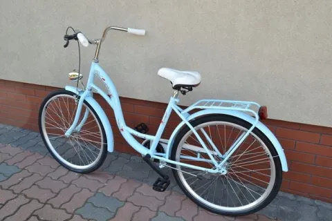 Rower Damski Retro Montemar Miejski Vanessa 26 cali Błękitny Polski