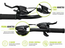 ROWER GÓRSKI MTB 26 AMORTYZACJA KOMUNIĘ DZIEWCZYNKI CHŁOPCA 130-160cm ALU