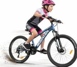 ROWER GÓRSKI MTB 24 CALI NA KOMUNIĘ AMORTYZACJA TARCZE 130-145cm # 374