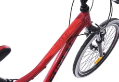 Rower górski MTB Fuzlu Team koła 24 alu. rama 14,5" czerwony/czarny połysk dla chłopca na komunię