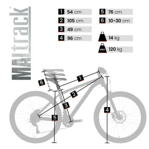 Rower Górski MTB MalTrack NAVY GRAY 27,5''