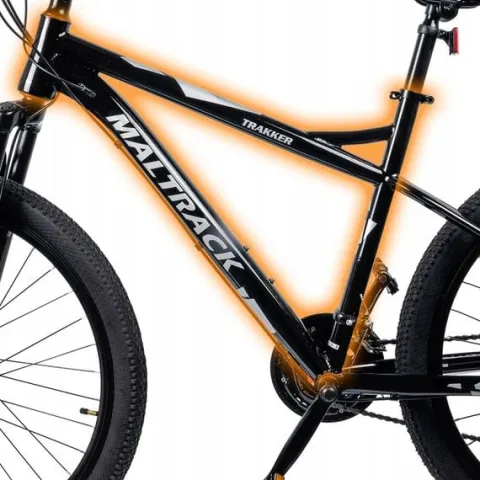 ROWER GÓRSKI MTB MANETKI 21 BIEGÓW 2 TARCZE RAMA 15" KOŁA 26" NÓŻKA