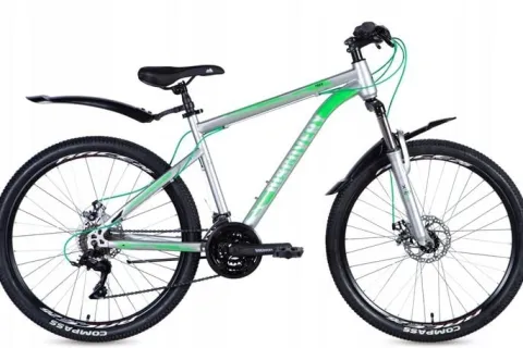 ROWER GÓRSKI MTB 26 MĘSKI DAMSKI 21B AMORTYZACJA Hamulce TARCZOWE HIT