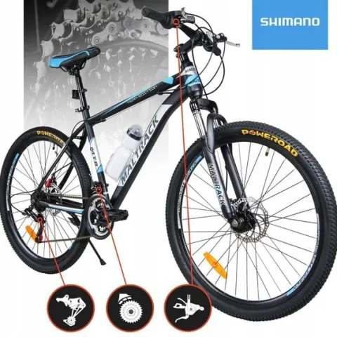 ROWER GÓRSKI MTB 26" SHIMANO 18 BIEGÓW HAMULCE TARCZOWE STALOWA RAMA