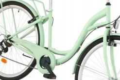 Rower miejski Citybike 7 Biegów 28 cali damski Miętowy