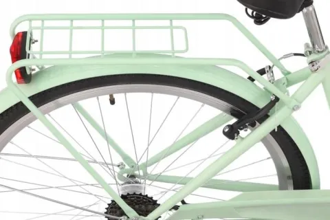 Rower miejski Citybike 7 Biegów 28 cali damski Miętowy