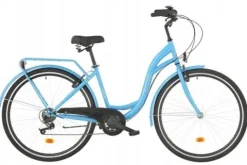 Rower miejski Citybike 28 cali damski Niebieski