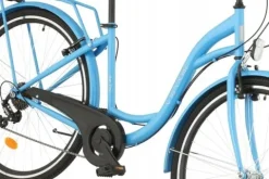 Rower miejski Citybike 28 cali damski Niebieski