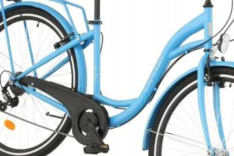Rower miejski Citybike 28 cali damski Niebieski