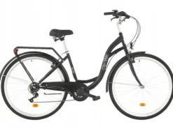 Rower miejski Citybike S7B 28 cali damski Czarny
