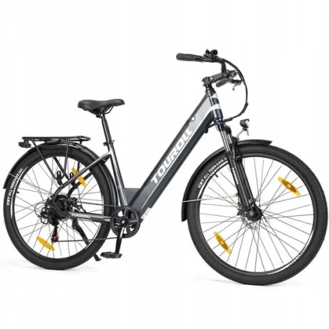 ROWER MIEJSKI DAMSKI TREKKINGOWY 250W 100KM 15.6AH TOUROLL J1 ST 250W