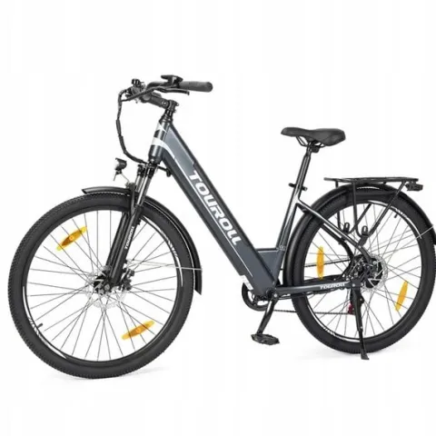 ROWER MIEJSKI DAMSKI TREKKINGOWY 250W 100KM 15.6AH TOUROLL J1 ST 250W