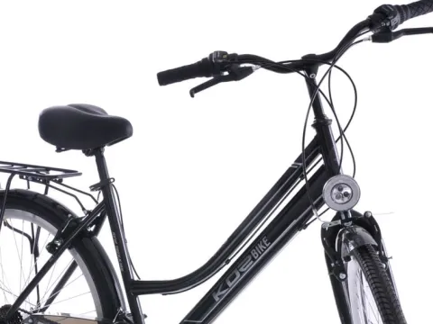 Rower trekkingowy damski 28 Kozbike NAIROBI (19") czarny (21 bieg) (K9)