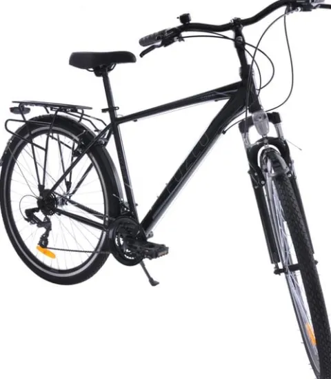 Rower trekkingowy 28 Fuzlu Core Men amor. (20") czarny/srebrny/srebrny połysk