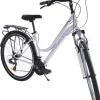 Rower trekkingowy 28 Fuzlu Core Lady amor. 18" biały/czarny/czarny połysk