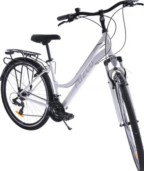 Rower trekkingowy 28 Fuzlu Core Lady amor. 18" biały/czarny/czarny połysk