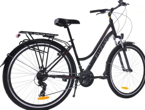 Rower trekkingowy 28 Fuzlu Core Lady amor. 18" czarny/czerwony/biały