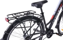 Rower trekkingowy 28 Fuzlu Escape 1.0 Lady (18") czarny/czerwony/biały mat