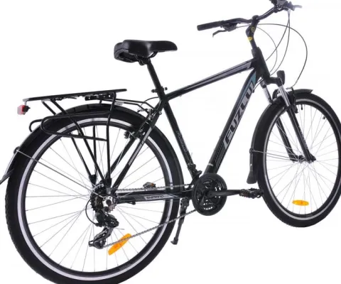 Rower trekkingowy 28 Fuzlu Escape 1.0 Men (20") czarny/srebrny połysk