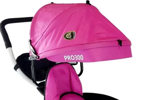 Rower Trójkołowy PRO300 Różowy z Rączka i Obręczą