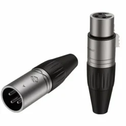 Roxtone komplet XP3FM 3 pin wtyk XLR męski nakablowy, gniazdo XLR żeńskie