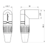 Roxtone Wtyk kątowy XLR nakablowy RX3RMP-NT